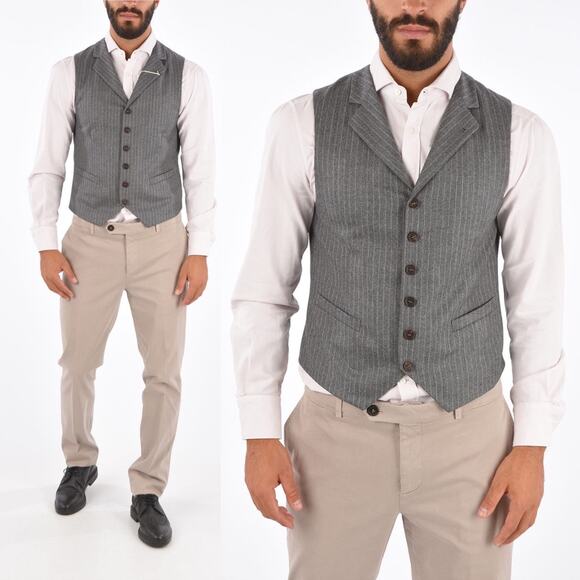 Brunello Cucinelli Tailored Waistcoat Suit Vest Mens size 46 (56 EUR) - Picture 13 of 14